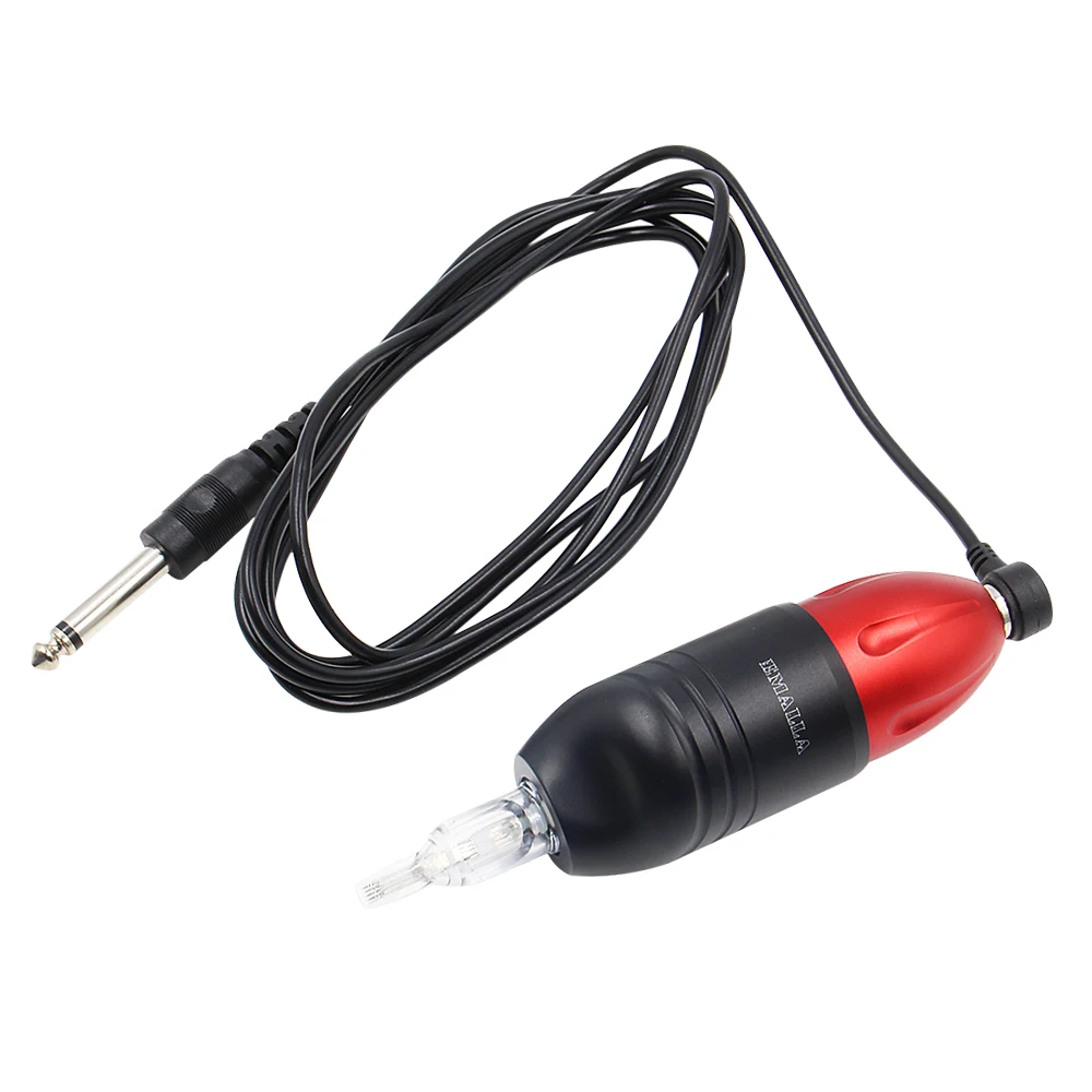 

1pcs Red Tattoo Machine Pen Rotary Tattoo Machines Pen best Motor Cartridge with Tattoo Power Line Needles Liner Shader Supply