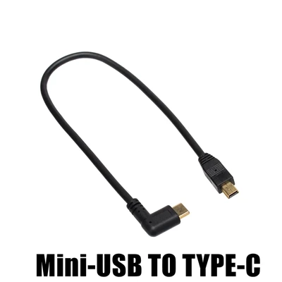 Кабель Micro Mini USB 5 контактов папа-папа 3.1 Type C колено на 3. 0 OTG адаптер для передачи