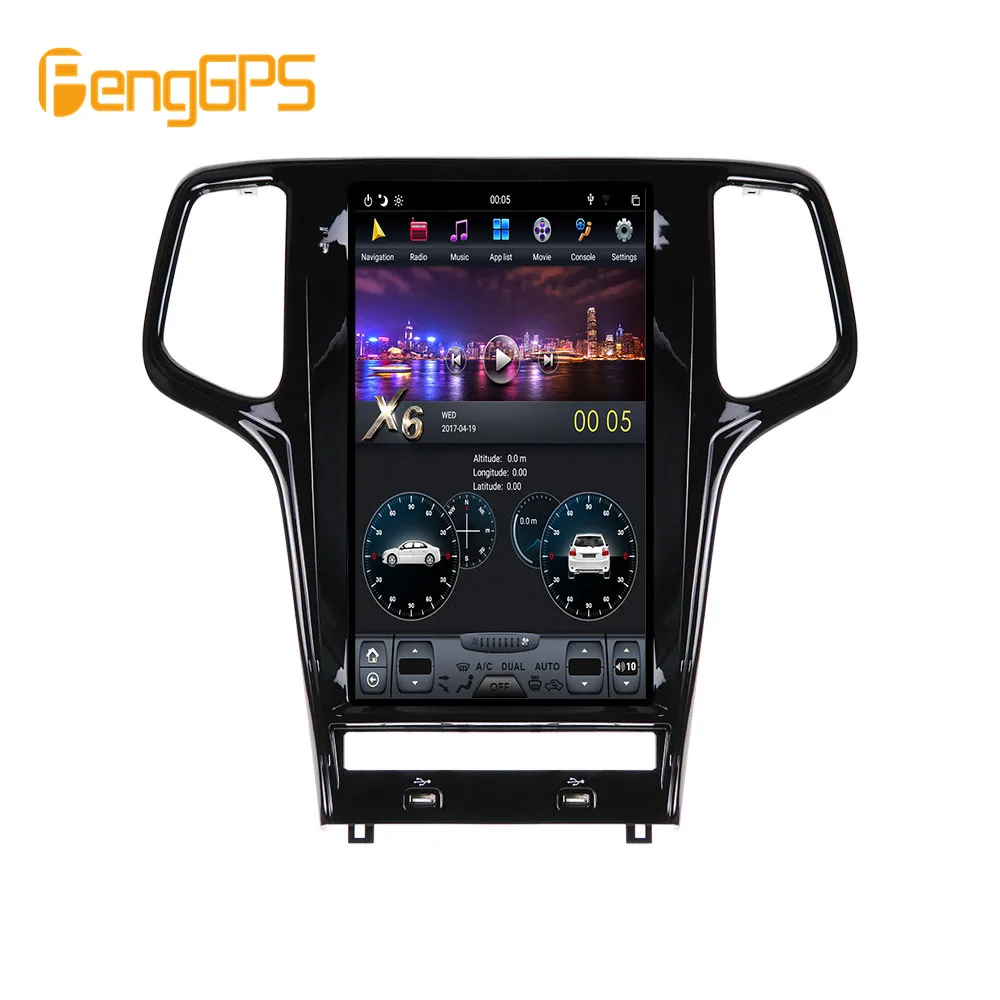 Автомобильная стереосистема 13 6 дюйма Android 9 0 для Jeep Grand cherokee 2010-2018 Автомобильный