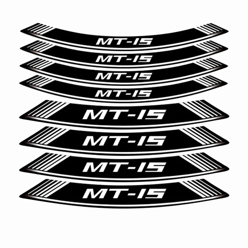Новый мотоцикл 8X толстый край внешний обод наклейки полосы колесные для YAMAHA MT-15
