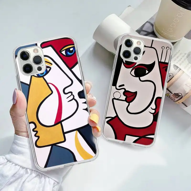 

Picasso abstract Art painting Phone Case for iPhone 11 12 13 mini pro XS MAX 8 7 6 6S Plus X 5S SE 2020 XR case