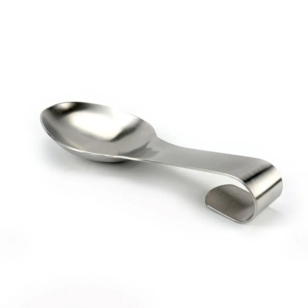 

Stainless Steel Spoon Rest Heat Resistant Placemat Coaster Home Use Spoon Holder Kitchen Tools Accessories