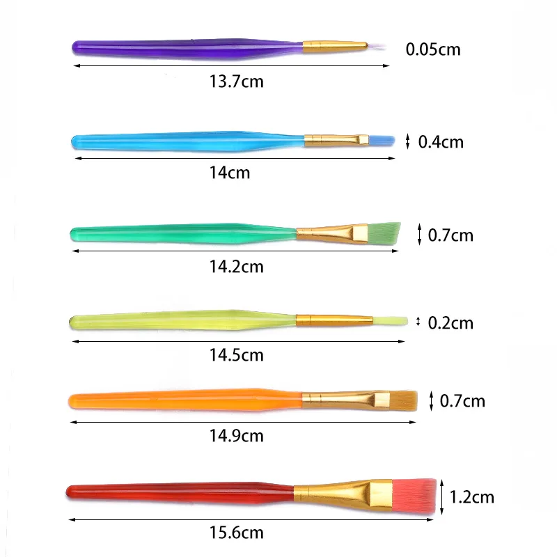 Набор для рисования тела 8 цветов 6 кистей