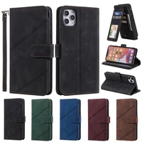 for iphone 11 12 pro max mini se 2020 x xr xs max 7 8 6 s 6s plus multi functional leather wallet case with 9 credit card holder