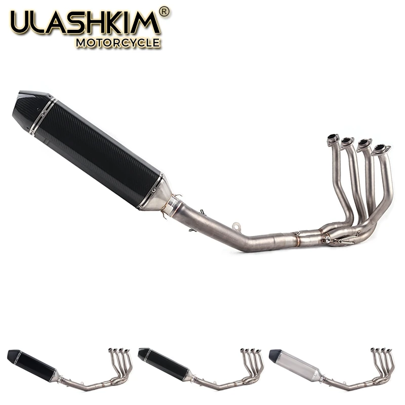 

Выхлопной глушитель для мотоцикла с полной системой, модифицированный Средний звеньевой трубопровод без застежки для kawasaki Z800 2013 2014 2015 2016