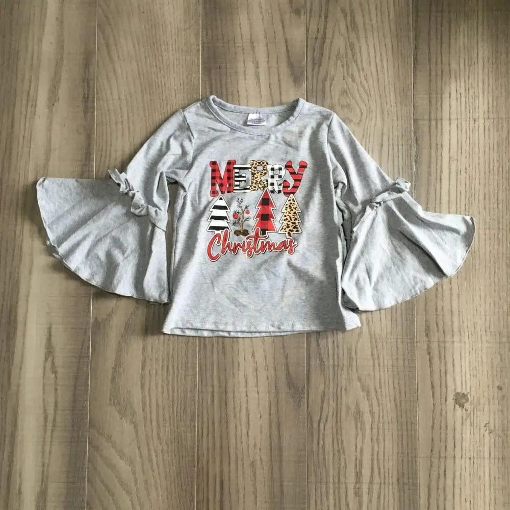 Girlymax/зимняя одежда для маленьких девочек Рождественская рубашка с