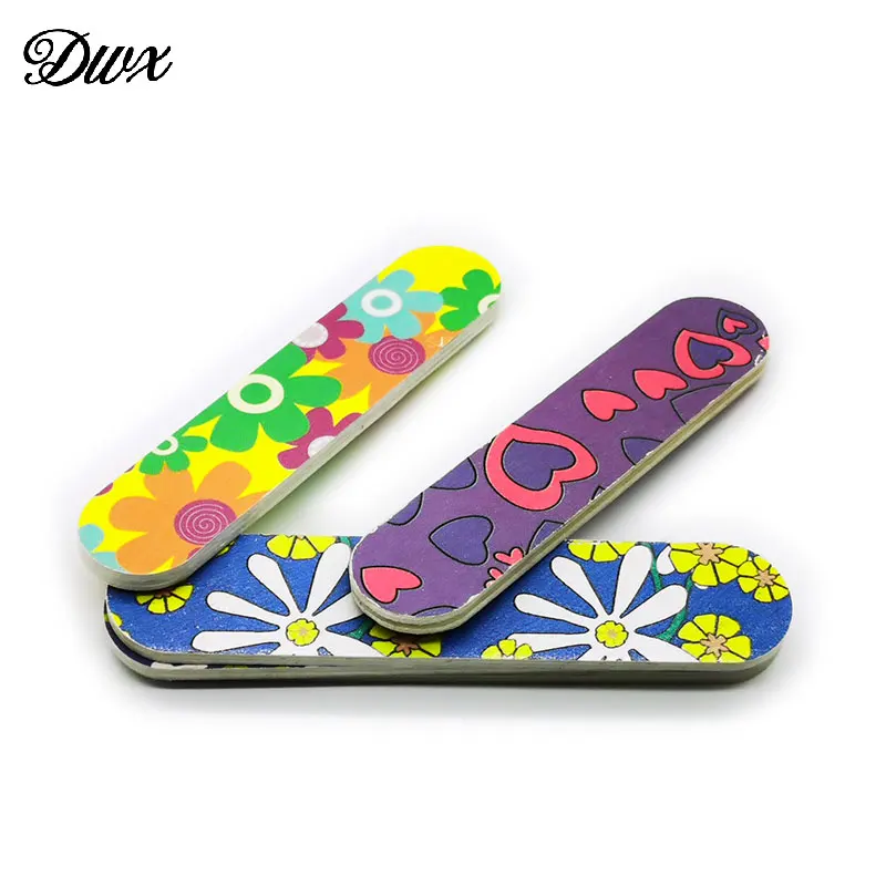 Мини пилочка для ногтей 20 шт. + 2 кусачки буферы с рисунком пилочки натуральной