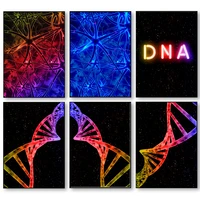 modern canvas painting nerve cells dna poster and prints gene science wall art picture for living room home decor