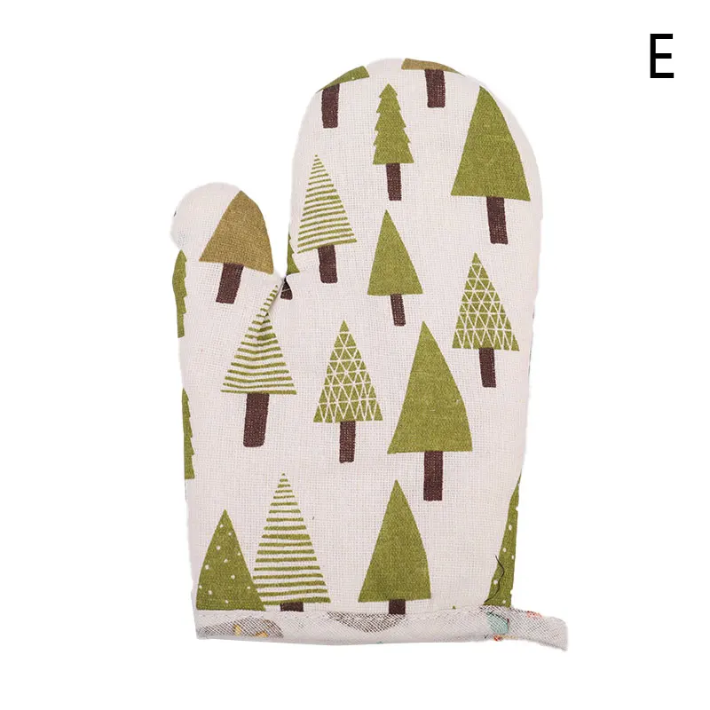 

2021 1 Piece Cute Non-slip Yellow Gray Cotton Fashion Nordic Kitchen Cooking microwave gloves baking BBQ potholders Oven mitts