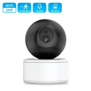 anbiux 3mp wifi ip camera indoor 1536p ai human detect two way audio smart home security camera 10m ir night vision mini camera free global shipping