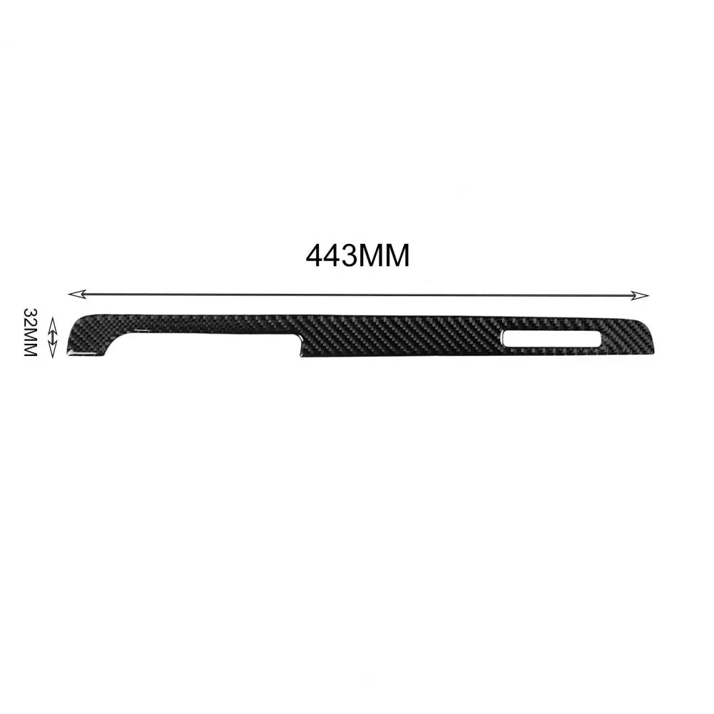 

Co-pilot Strip Sticker Dust-proof Self-adhesive Carbon Fiber 5D Texture Co-pilot Strip Protector Automotive Interior Stickers