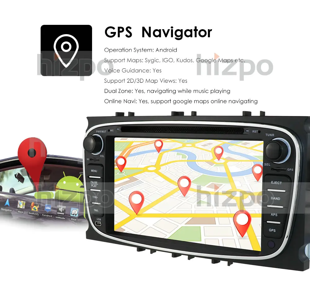 Verkaufen 4G + 64G Android 10 Auto DVD Für FORD Focus S-MAX C-MAX 2006-2012 Mondeo Galaxy Kuga Multimedia Player GPS Stereo Auto Radio