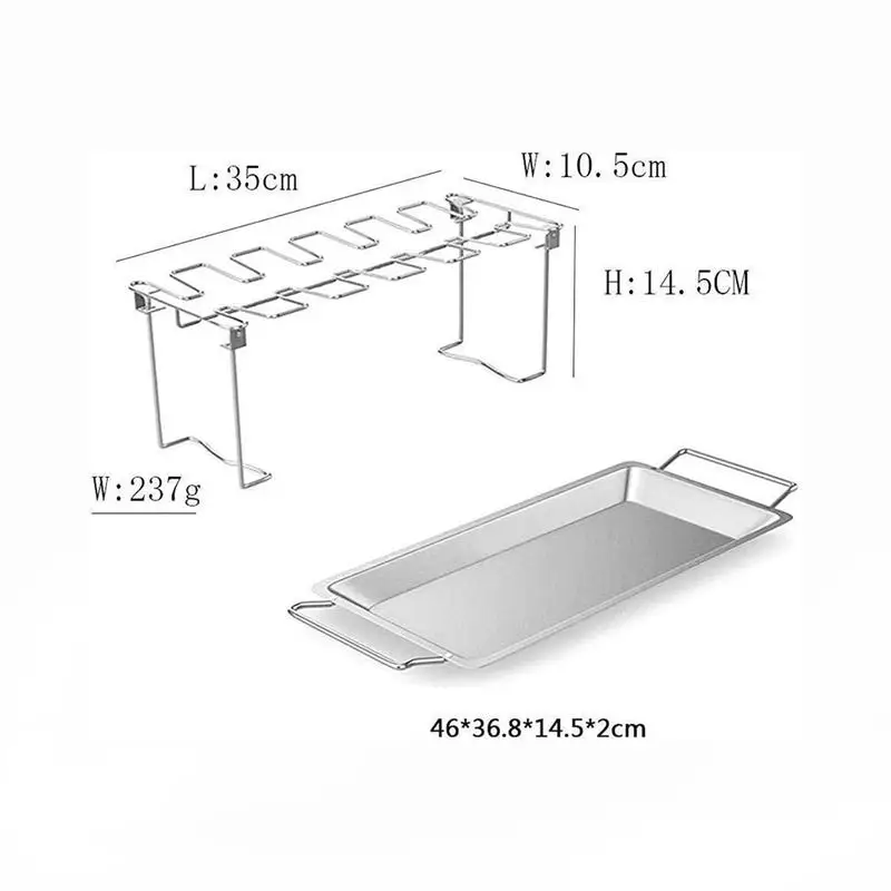 Складная подставка для барбекю и гриля портативная уличная из нержавеющей стали
