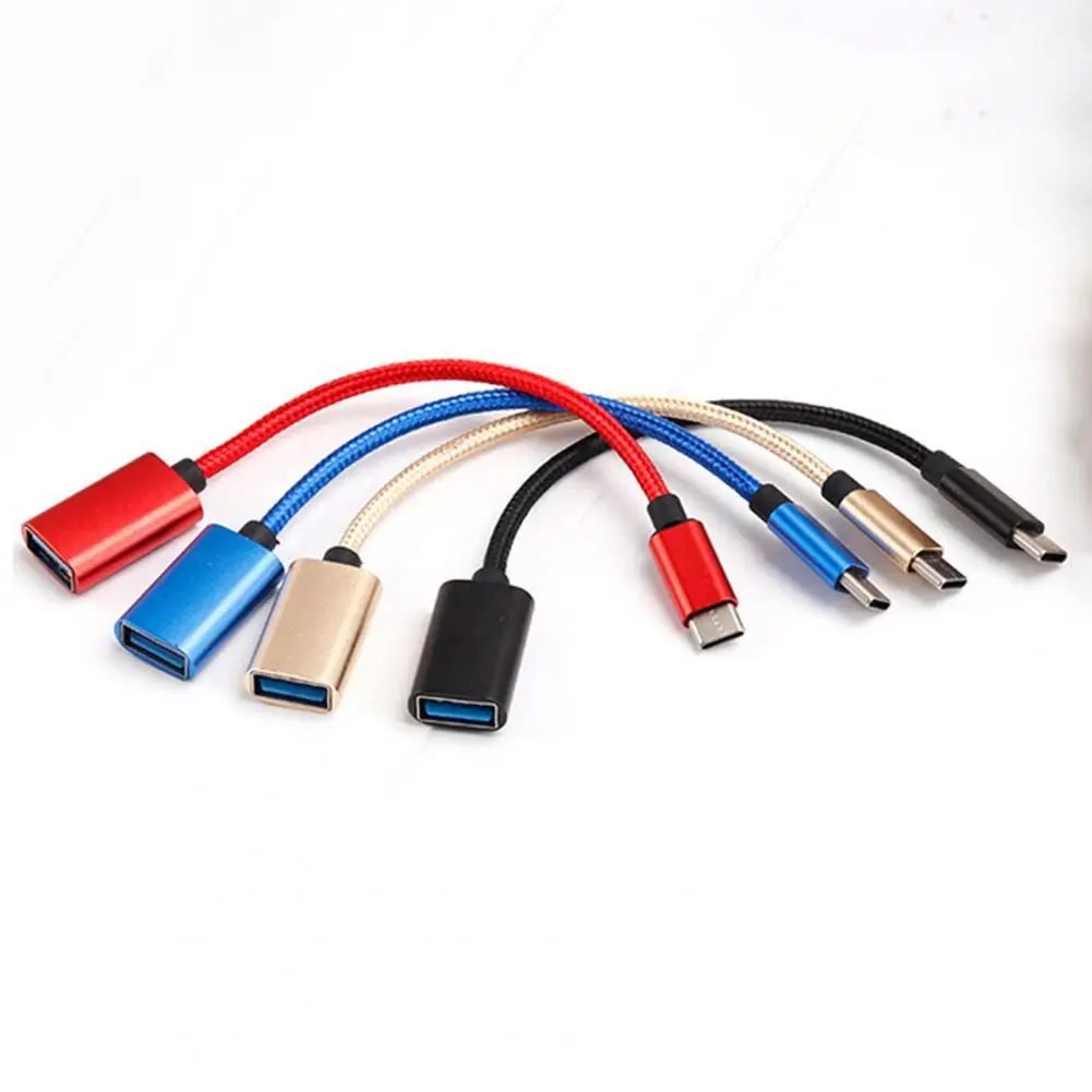 Converter USB 3.0 Male To USB Female Cable USB-C Android OTG Adapter Type Type-c Mobile Phone OTG Data Line U Disk Adapter Cable