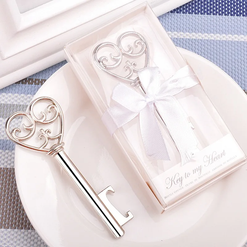 Ключ к моему сердцу открывалка для бутылок в белой подарочной коробке 50 шт./лот