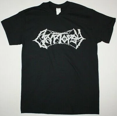 

Черная футболка с логотипом криптопси «DEATH METAL»