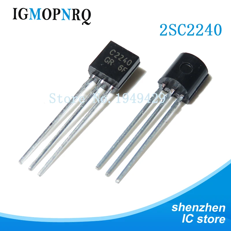 Новый триодный Транзистор 100 шт./лот 2SC2240 TO 92 C2240 TO92|Интегральные схемы| |
