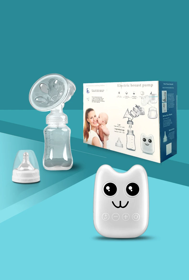 

Electric Breast Pump Portable Suction Nursing Breastfeeding Pump, Ultra-Quiet Rechargeable Milk Pump for Travel&Home