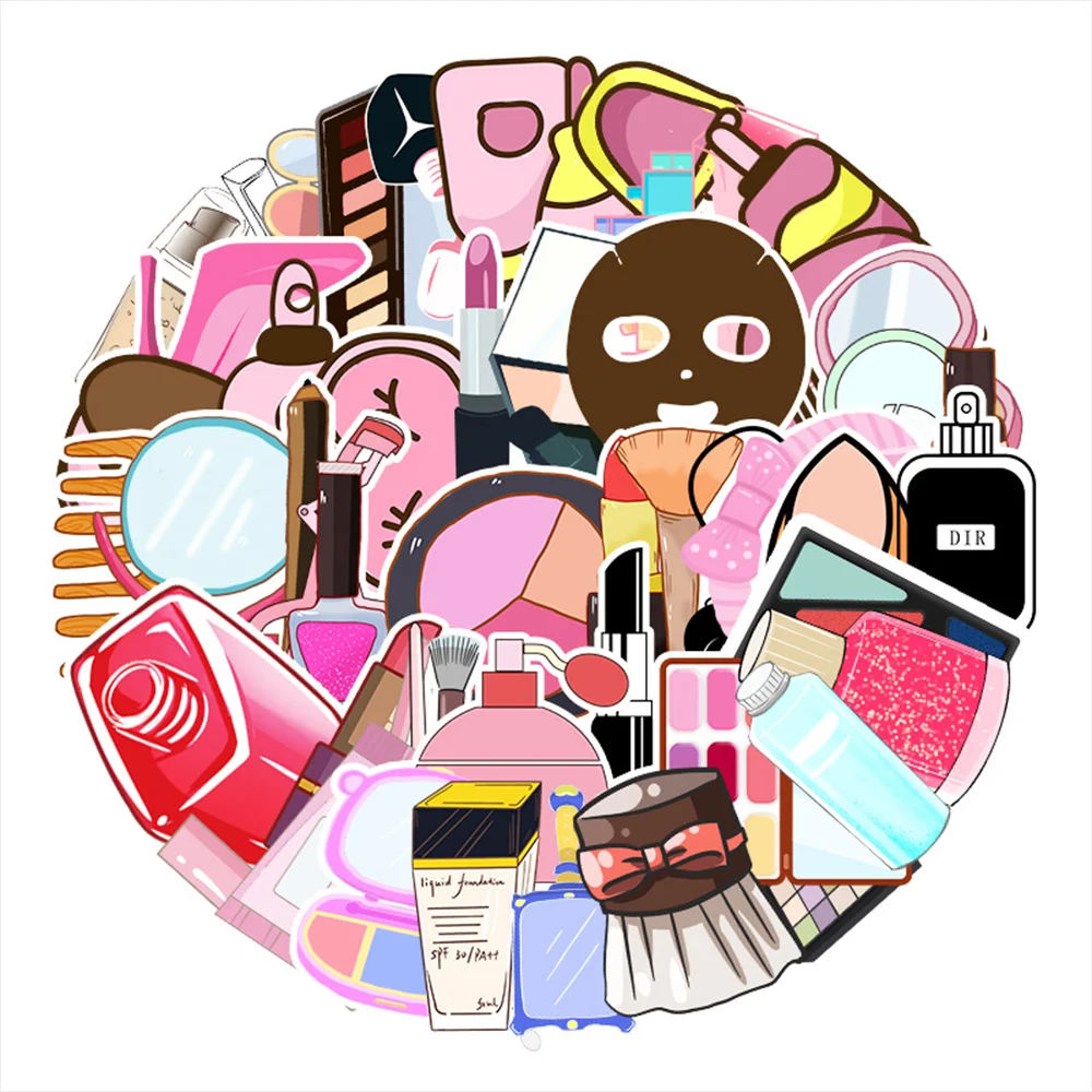 51 шт эстетическое маленькая свежая косметика дизайн Скрапбукинг Стикеры s для