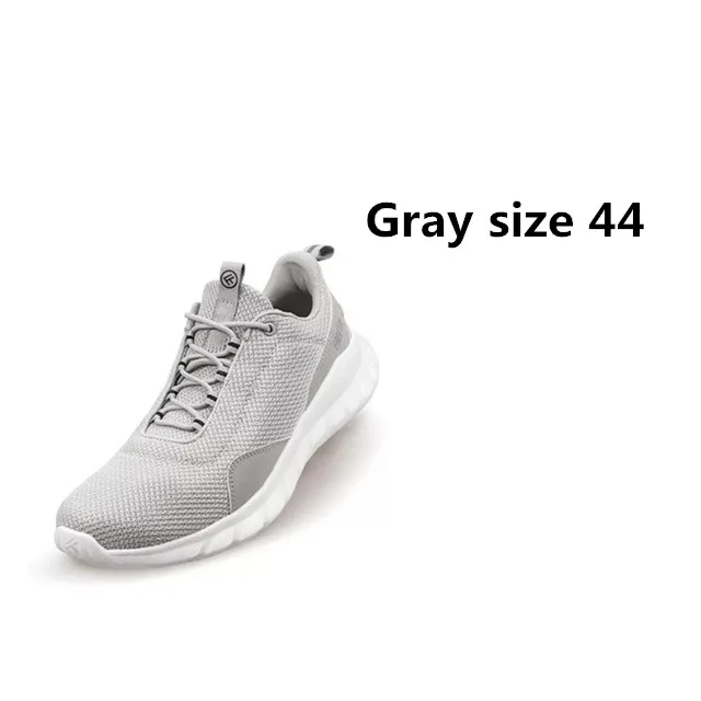 Grey 44 Xiaomi FREETIE 39-44 размера плюс мужская спортивная обувь, светильник, Дышащие Трикотажные Городские кроссовки для бега, для спорта на открытом воздухе - Цвет: Grey 44