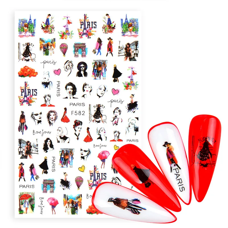 

Серия аниме Certoon стикеры 3D на ногти Nail Art Наклейки Шаблон Diy украшения для ногтей