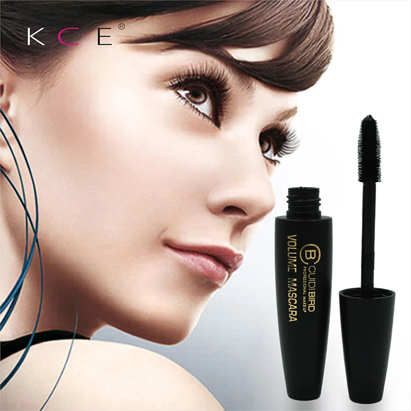 4D Тушь для ресниц из шелкового волокна Водостойкая Rimel 3d удлинение Черная Толстая