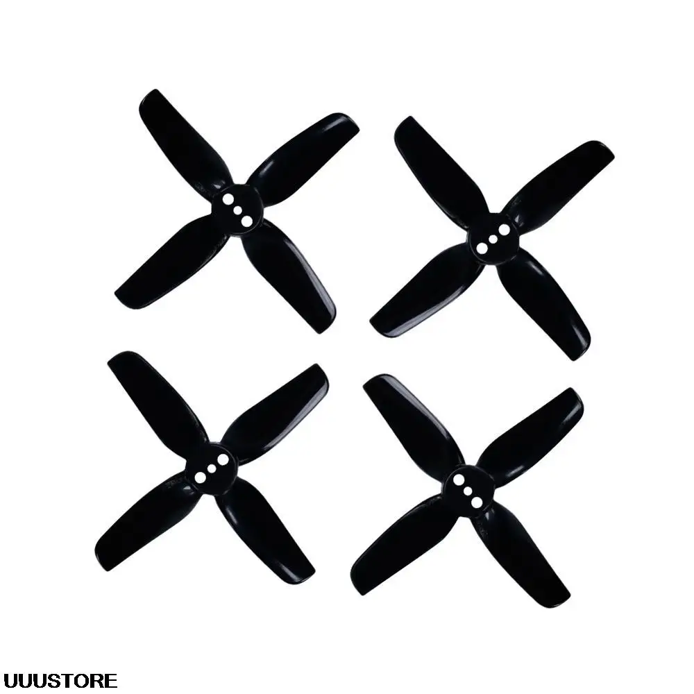 

12 шт./20 шт./40 шт., прочные пропеллеры T2X2X4 2020, 2 дюйма, 4 лопасти, черный пропеллер, совместимый с мотором XING 1103 для дрона FPV