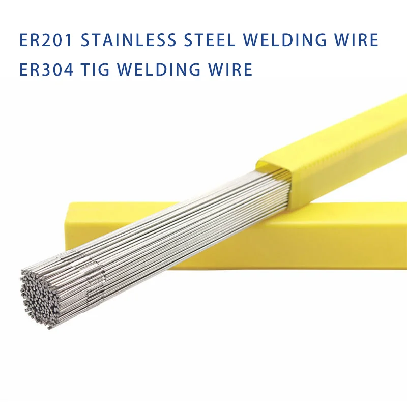 Filo per saldatura in acciaio inossidabile ER201 filo per saldatura ad arco di argon ER304 filo per saldatura diritto lunghezza 500 mm filo per saldatura TIG