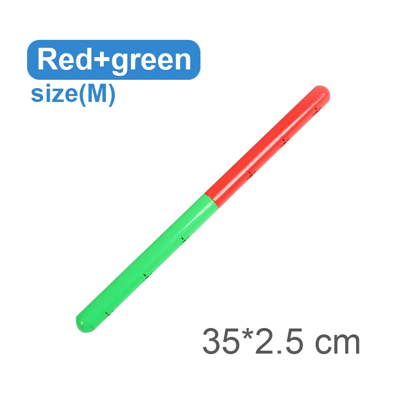 Red Green M Ruizhi 2 шт./компл. детей звук гимнастические палки батон детское снаряжение для фитнеса детский сад деятельности на открытом воздухе спортивные игрушки RZ1127 - Цвет: Red Green M