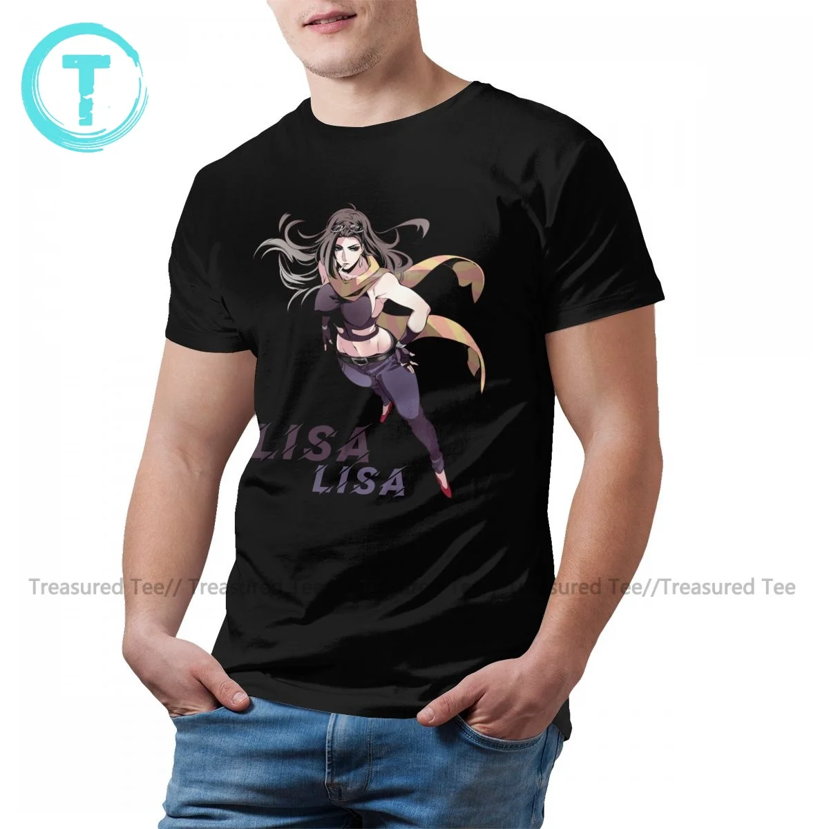 

Jojo Bizarre Adventure T Shirt Fun Cotton Streetwear T-Shirt Short-Sleeve Printed Tshirt Oversize Male