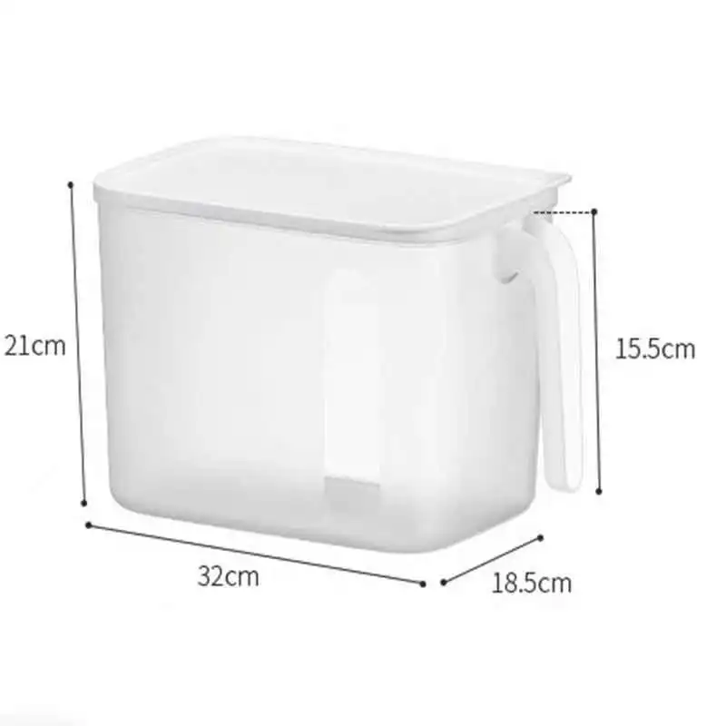 

Large Moisture-proof and Dust-proof Storage Box with Handle for Sundries Simple Transparent Food Cabinet Sealed Storage Box