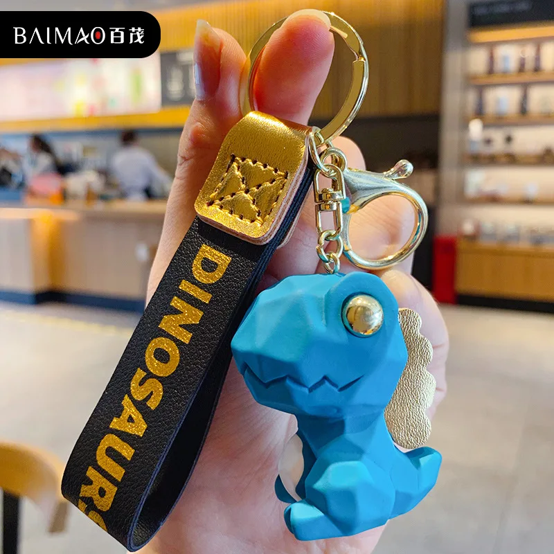 

Ins Nordic Wind Cartoon Dinosaur Car Key Ring Female Cute Doll Couple Bag Key Chain Pendant Wholesale Men And Women