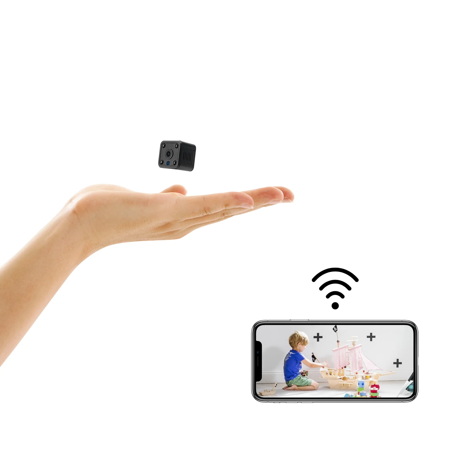 

Sdeter 1080P HD Wireless Ip Camera Mini Surveillance Security Night Vision Motion Detect Wifi Baby Monitor Built-in Battery Cam