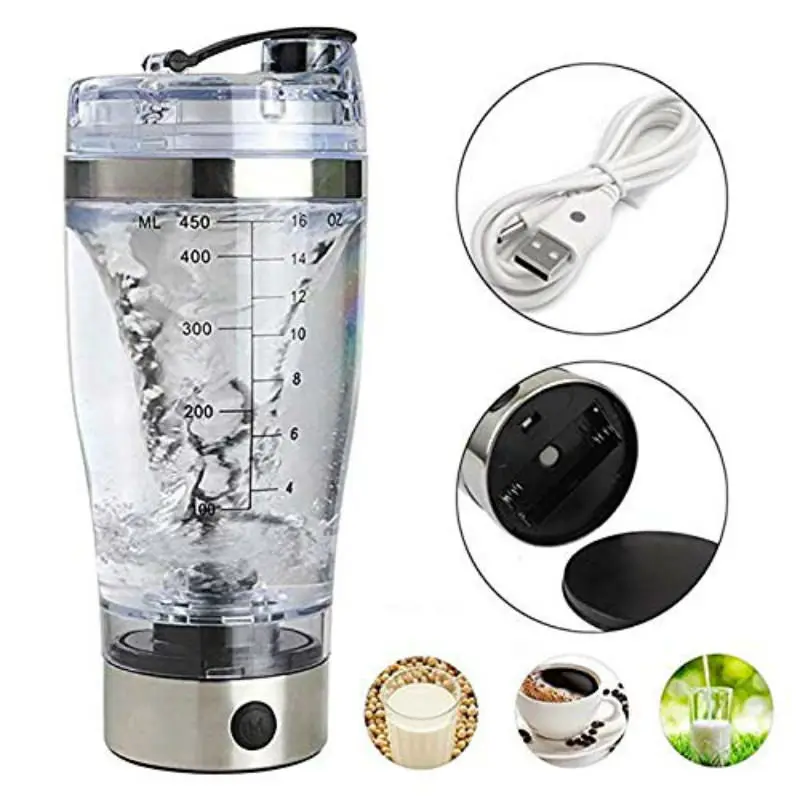 Электрический автоматический шейкер для протеина 450 мл | Дом и сад