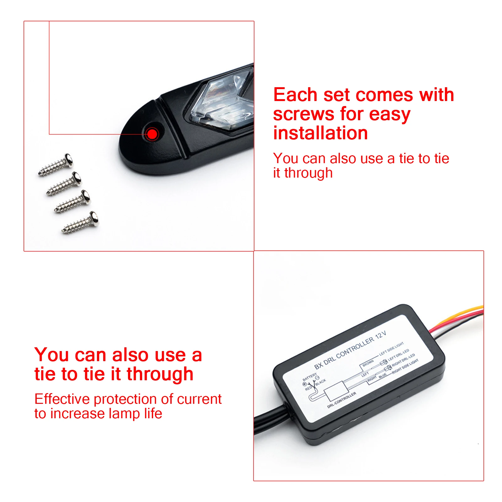 Дневные ходовые огни 2 шт. светодиодные дневные Стайлинг автомобиля динамический