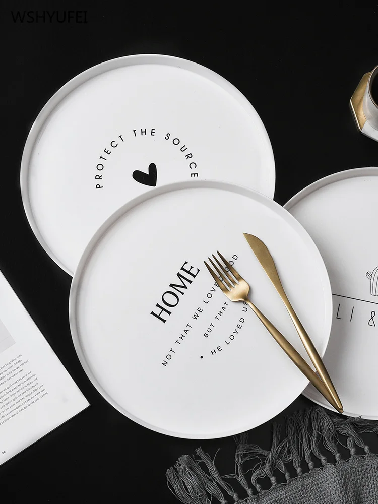 Прямые продажи новинка Современная круглая посуда для дома в гостиную необычная