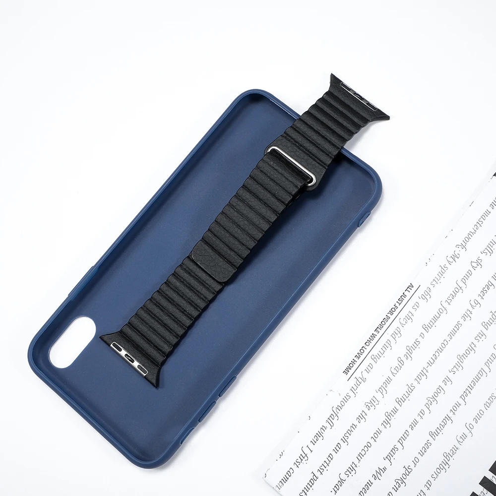 Кожаный ремешок для apple watch, ремешок для apple watch 5, 4, 40 мм, 44 мм, correa iWatch 42 мм, 38 мм, браслет, Аксессуары для наручных часов