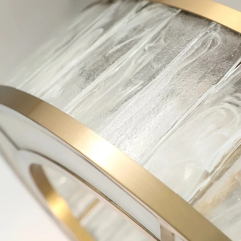 

New Luxury crystal chandelier American style living room lamp gold hotel designer round lamp