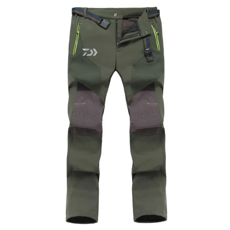 

2020 DAIWA Fishing Pants Autumn Winter Outdoor Warm Fishing Clothing Waterproof Soft Shell Windproof Climbing Fishing Pants