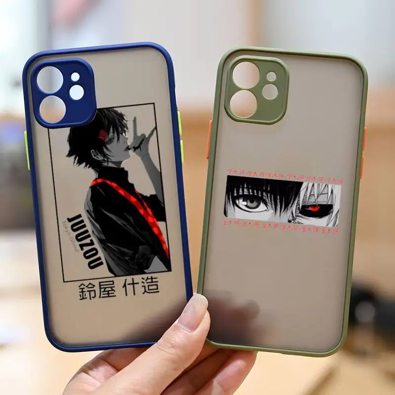 

Tokyo Ghoul anime Phone Case matte transparent For iphone 11 12 13 6 s 7 8 plus mini x xs xr pro max cover