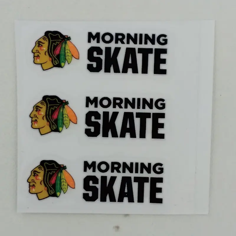 

17 designs sticker printing/full color adhesive UV transfer sticker label printing custom