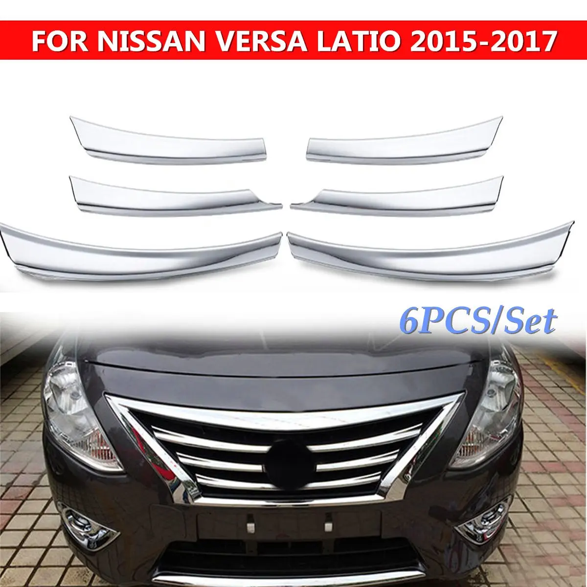 Передняя сетчатая решетка радиатора бампер крышка для NISSAN VERSA латио ALMERA 15 17|front