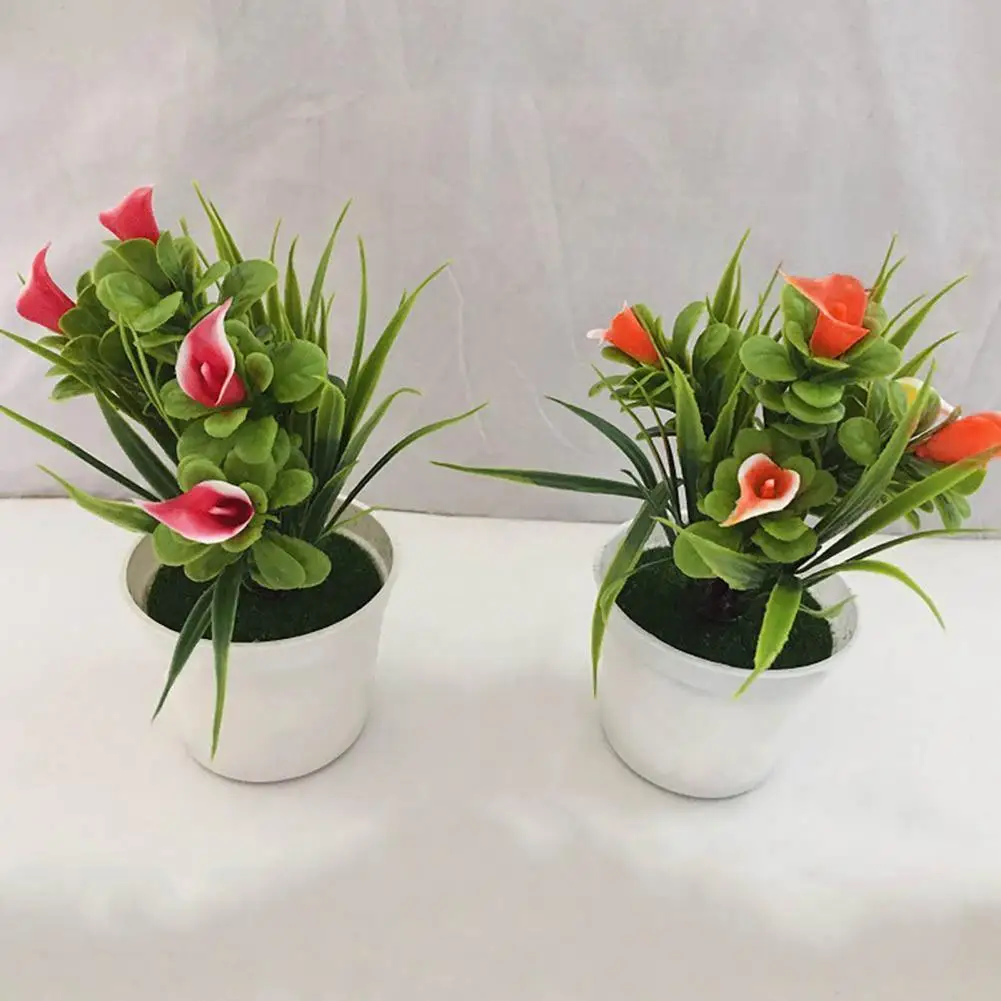 

50%HOTPlastic Artificial Bonsai Faux Plant Fake Potted Flower Home Office Garden Party Decor