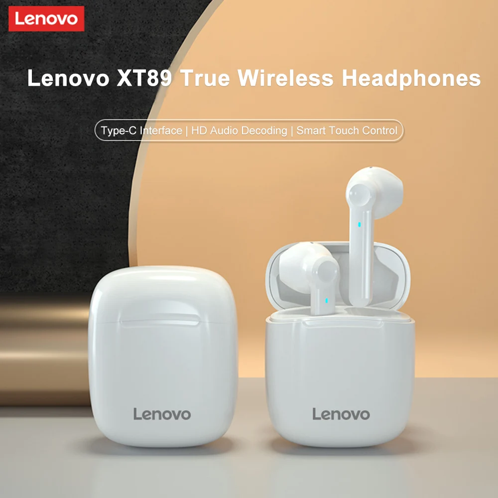 TWS наушники Lenovo XT89 с поддержкой Bluetooth и микрофоном|Наушники гарнитуры| |