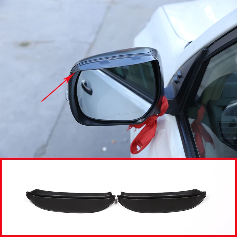 For Toyota Land Cruiser Prado FJ150 150 2010-2018 Rearview Mirror Decorative Rain Eyebrow Cover Car Accessories 2 Pcs Black | Автомобили и