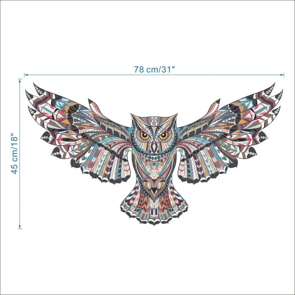 

Removable Colorful Owl Kids Nursery Rooms Decorations Wall Decals Birds Flying Animals Vinyl Wall Stickers Self Adhesive Decor