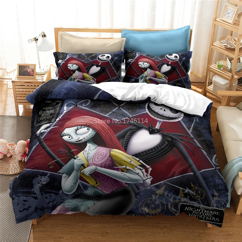 

The Nightmare Before Christmas Printed 3D Duvet Cover Set Bedclothes Comfortable Bedding Set Home Textile for Home Bedroom Decor