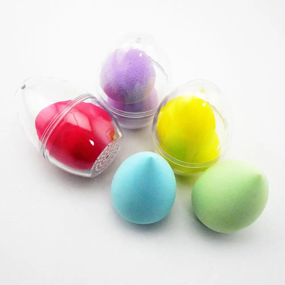 Рождественская подставка коробка для хранения косметические яйцевидные пуховки