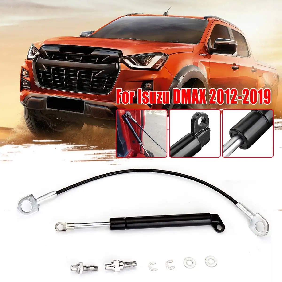 

1Pcs Tailgate Slow Down Rear Trunk Tail Gate Strut Damper Gas Spring For Isuzu DMAX 2012-2019 For D-Max