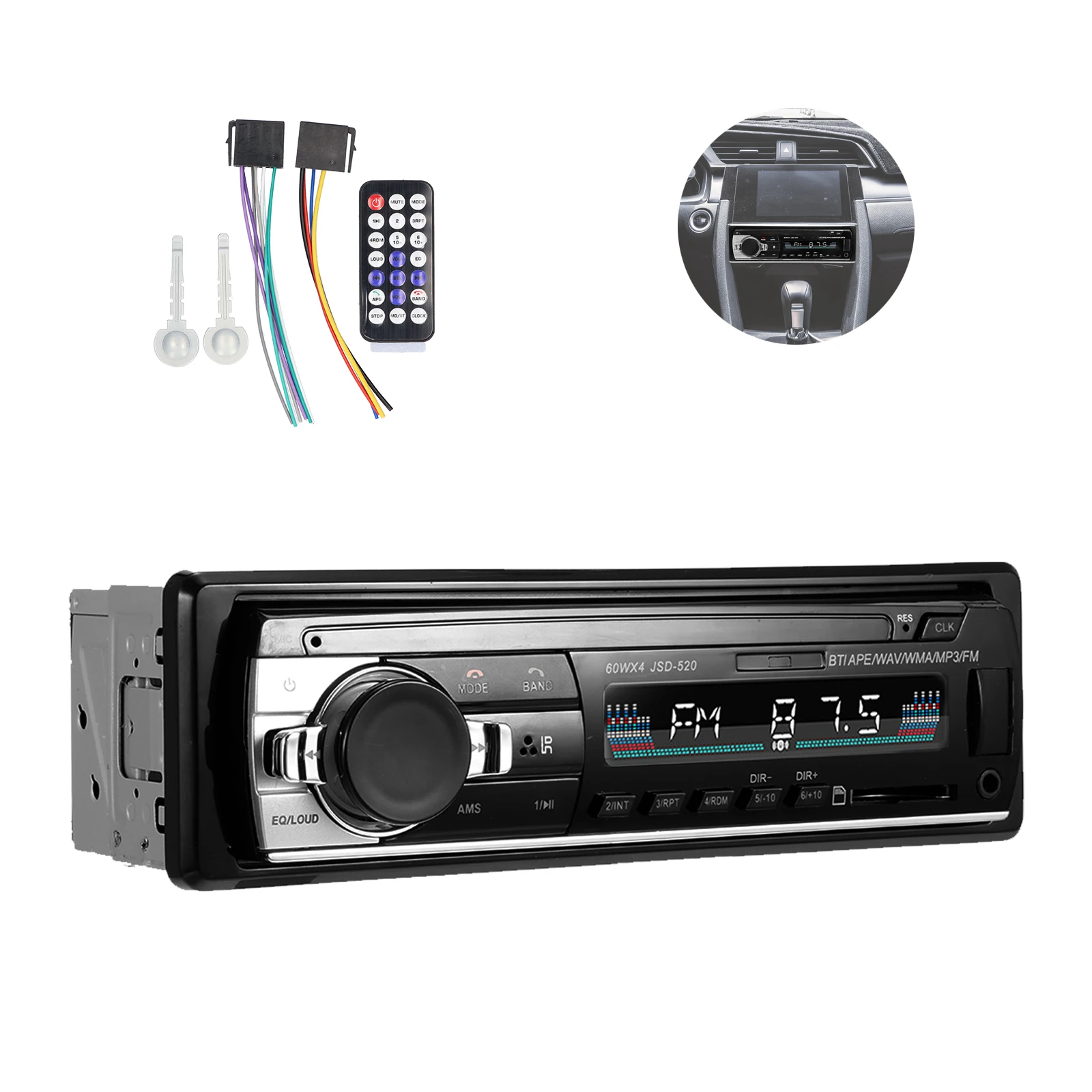 

12 В Автомобильный Bluetooth MP3 плеер передатчик автомобильный аудио разъем карта памяти U диск автомобильное радио вместо Dvd Автомобильный мульт...